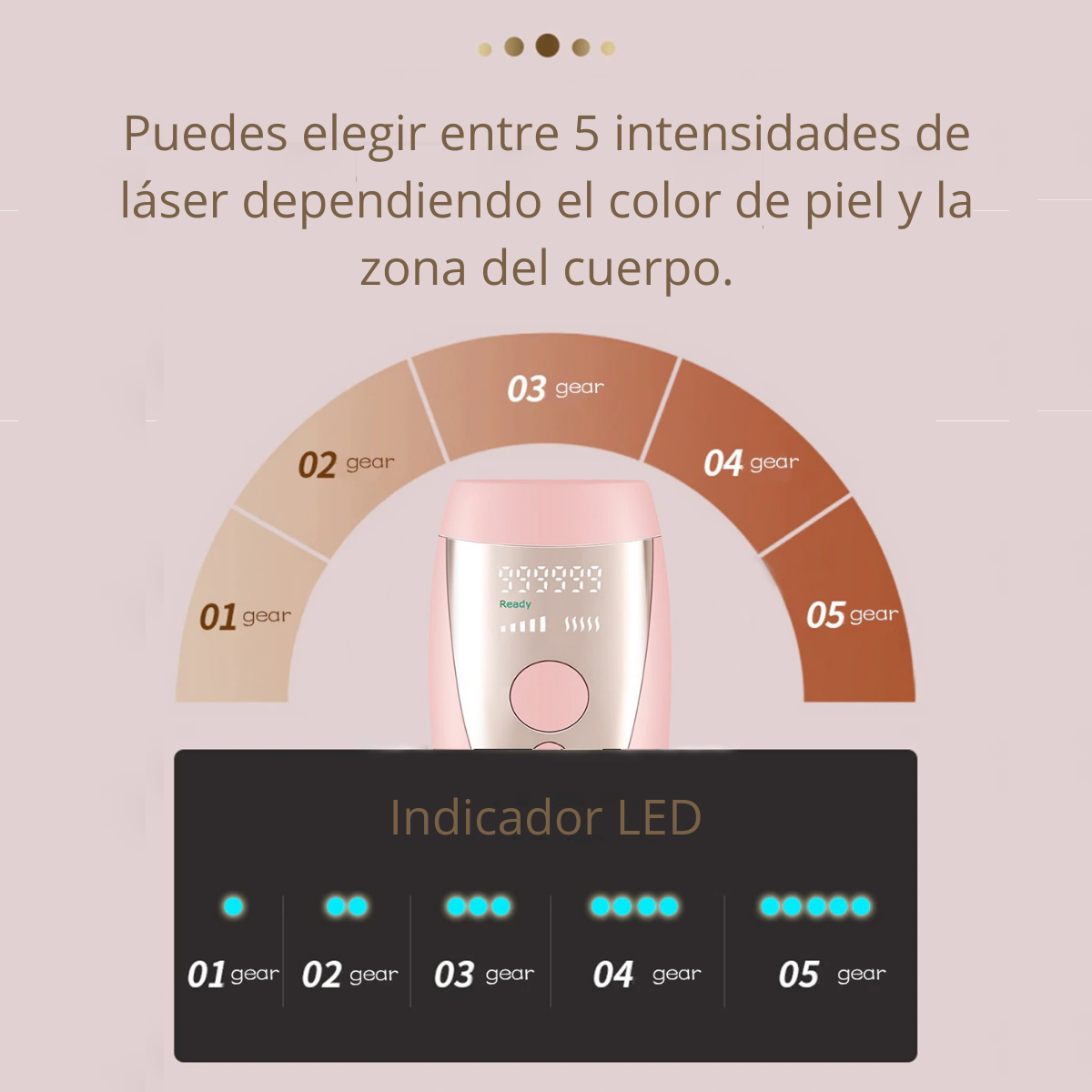 Depiladora Láser IPL EpiBeauty™ 1 millón de pulsaciones